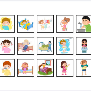 Printable Visual Schedule with over 75 Icons – Morning & Evening Routine Chart for Kids, Autism and Special Needs Support